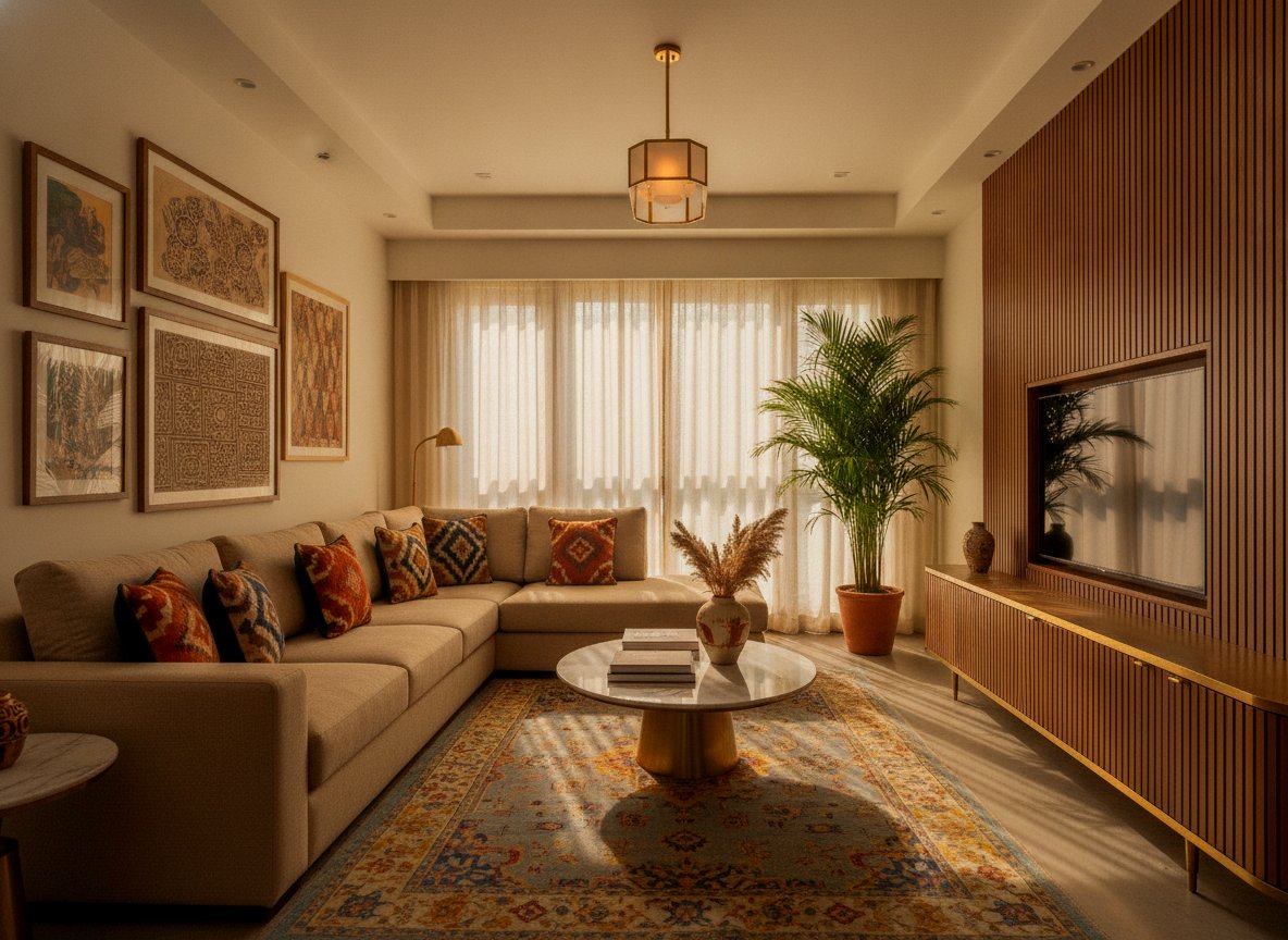 Contemporary coastal villa near Alibaug with a cantilevered upper floor and lap pool
